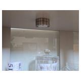 Wood / Glass-Door Lighted Curio Cabinet 3-Glass Shelf 35 1/2' wide x 16' deep x 70 1/2' tall