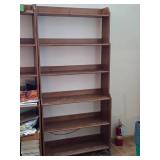 Wooden Tiered Bookcase with Open Back 6-shelf 36' wide x 12 1/2' deep x 78' tall