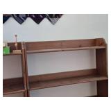 Wooden Tiered Bookcase with Open Back 6-shelf 36' wide x 12 1/2' deep x 78' tall