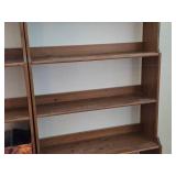 Wooden Tiered Bookcase with Open Back 6-shelf 36' wide x 12 1/2' deep x 78' tall