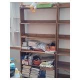 Wooden Tiered Bookcase with Open Back 6-shelf 36' wide x 12 1/2' deep x 78' tall