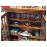 Wood / Glass-Door Bookcase 2-door/6-Wood Shelf 26' wide x 8' deep x 45' tall