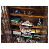 Wood / Glass-Door Bookcase 2-door/6-Wood Shelf 26' wide x 8' deep x 45' tall