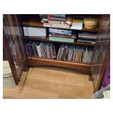 Wood / Glass-Door Bookcase 2-door/6-Wood Shelf 26' wide x 8' deep x 45' tall