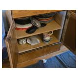 Wood Cabinet 2-door/1-drawer/2-shelf 24' wide x 17' deep x 30' tall