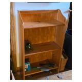 Wood Bookshelf 3-shelf 22' wide x 9' deep x 36 1/2' tall
