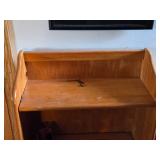 Wood Bookshelf 3-shelf 22' wide x 9' deep x 36 1/2' tall