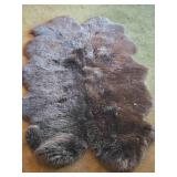 Bear theme Sheepskin Area Rug by Wind Ward® (Australia / New Zealand) 70' x 46'