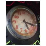 Vintage Coca-Cola Neon Sign with Clock