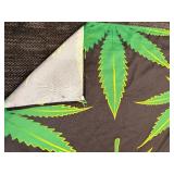 Cannabis Leaf Wall Tapestry / Wall Hanging 89”x105”