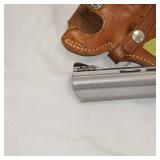 Taurus M44 Stainless, Ported, Vent Rib 44 Mag, 6', Like New, Leather Holster