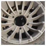 Aluminum Hurricane 6 Bolt Chevy Rim and Tires 15'(4)