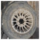 Aluminum Hurricane 6 Bolt Chevy Rim and Tires 15'(4)