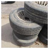 Aluminum Hurricane 6 Bolt Chevy Rim and Tires 15'(4)