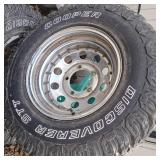 Chrome Ford Wide 5 Rims and Cooper Discovery Tires 15'