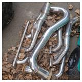 Chevy Small Block Headers, Machined Stainless w/Crossover Pipe