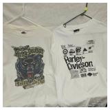 2-2XL Harley Davidson T-Shirts, Like New