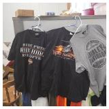 3-2XL Harley Davidson T-Shirts, Like New