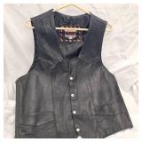 As New, Large Leather Vest, Never Worn