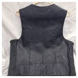 As New, Large Leather Vest, Never Worn