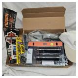 As New, Harley Davidson Factory Handle Grips, Mirrors, Stickers