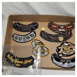 As New Harley Davidson Hog Club Rockers  'Patches'