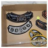 As New Harley Davidson Hog Club Rockers  'Patches'