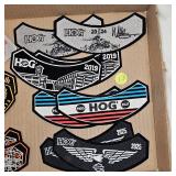 As New Harley Davidson Hog Club Rockers  'Patches'