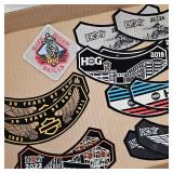 As New Harley Davidson Hog Club Rockers  'Patches'