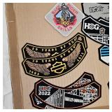 As New Harley Davidson Hog Club Rockers  'Patches'