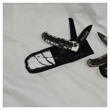 2-As New Whitetail Unlimited Lock Back Knives w/Sheath