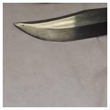 Western Knife Leather Handle and Sheath, As New 'old'