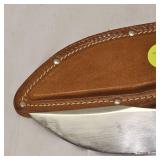 Western USA Classic Knife w/Leather Sheath