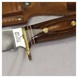 Western USA Classic Knife w/Leather Sheath