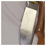 Western USA Classic Knife w/Leather Sheath