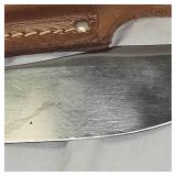 Western USA Classic Knife w/Leather Sheath