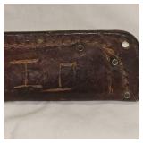 Schrade 491 w/Leather Sheath