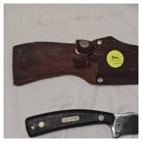 Schrade Old Timer #152 USA w/leather Sheath