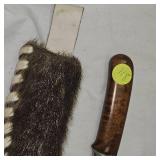 Beautiful Handmade Knife w/Deer Hide Sheath