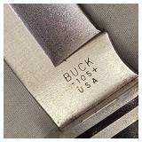 Buck USA #105 w/Brown Leather Sheath