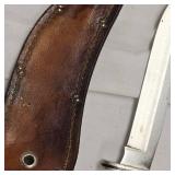 Buck USA #105 w/Brown Leather Sheath