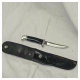 Buck 118 USA w/Black Leather Sheath