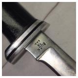 Buck 118 USA w/Black Leather Sheath