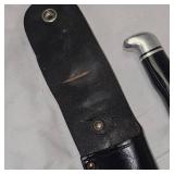 Buck 118 USA w/Black Leather Sheath