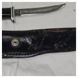 Buck 118 USA w/Black Leather Sheath