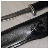Buck 118 USA w/Black Leather Sheath