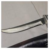 Buck 118 USA w/Black Leather Sheath