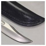 Buck 119 USA w/Black Leather Sheath