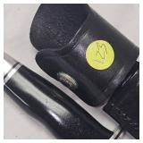 Buck 119 USA w/Black Leather Sheath