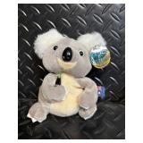 TY Beanie Babies - 4 Plush Toys: Koala, Toucan, puffer and Penguin